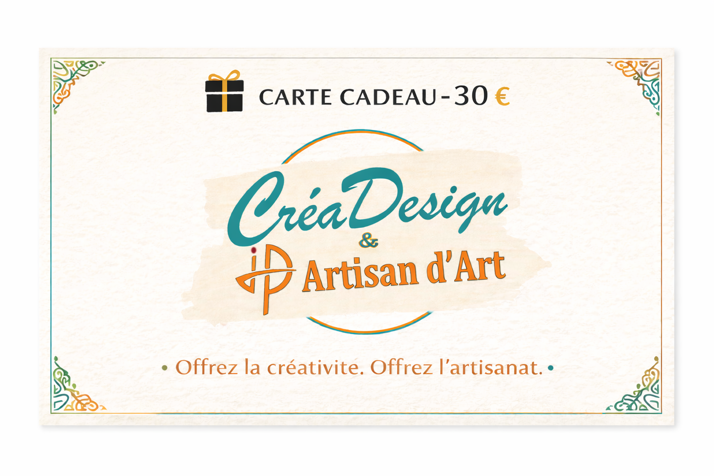 Carte cadeau d’une valeur de 30 euros