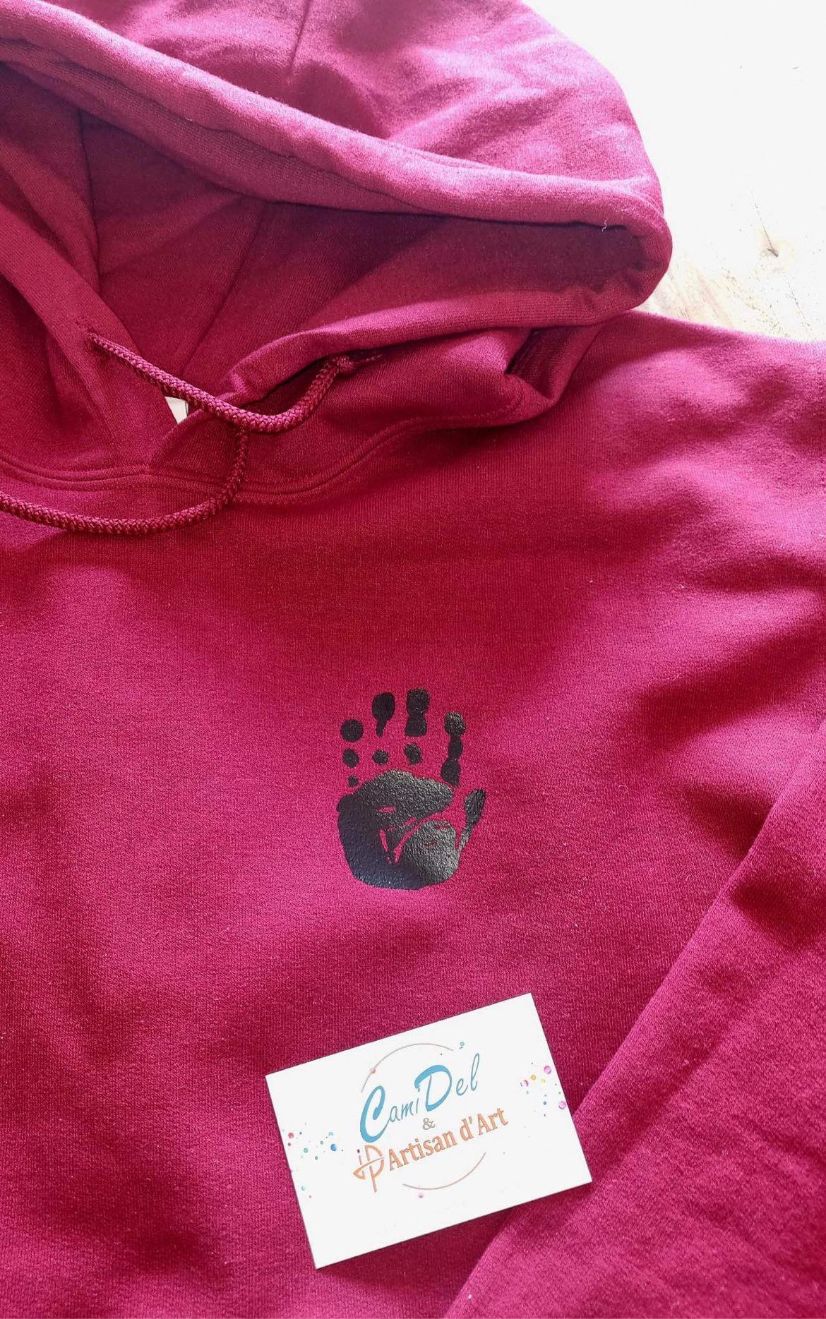 Sweat à capuche homme personnalisé logo poche