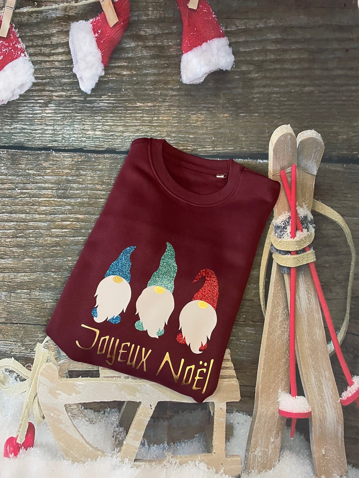 Pull de Noël "Gnomes de Noël"