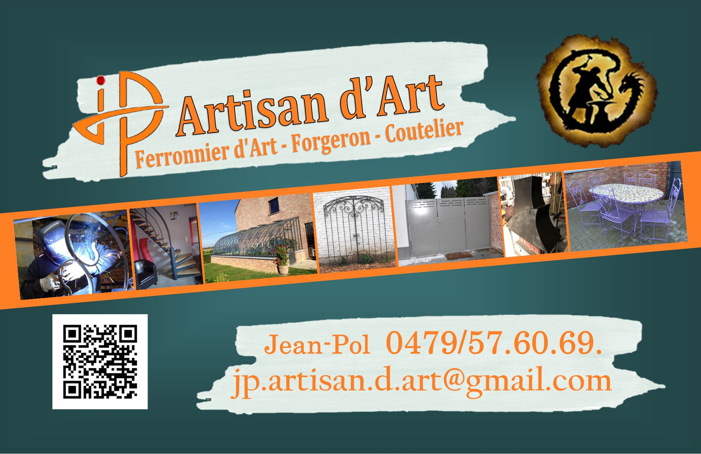 Gille en découpe plasma artisanale – 105 cm