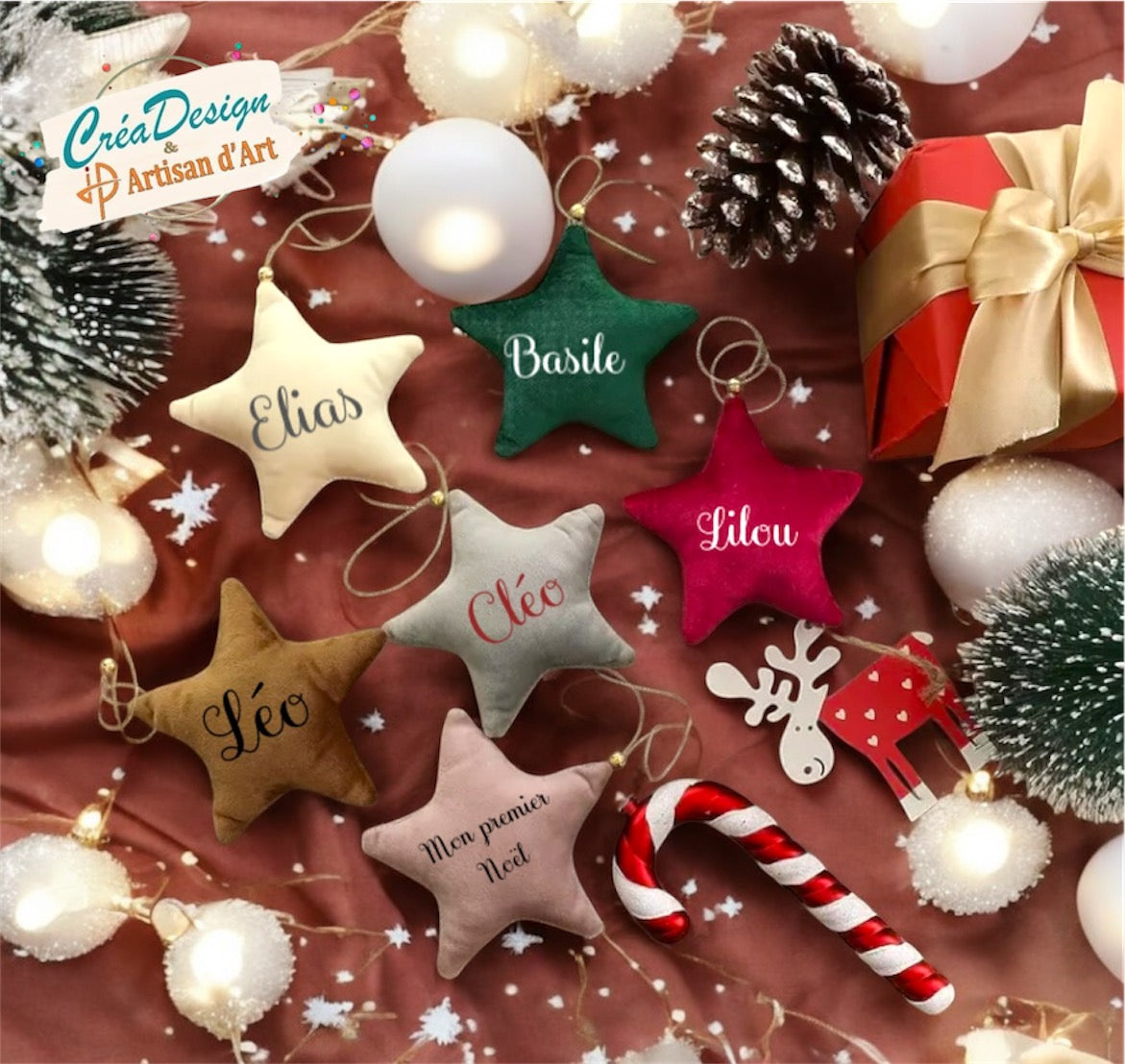 Mes boules de Noël en tissu