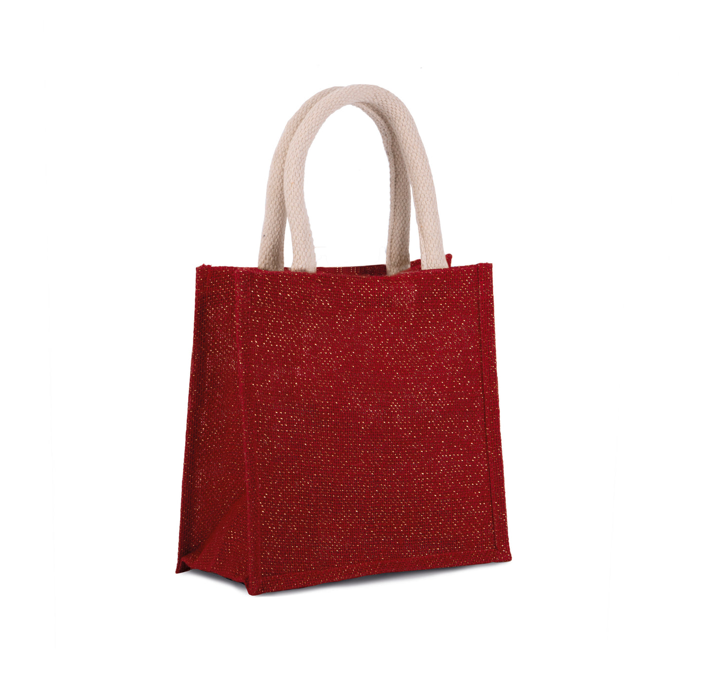 Sac style cabas en toile de jute colorés