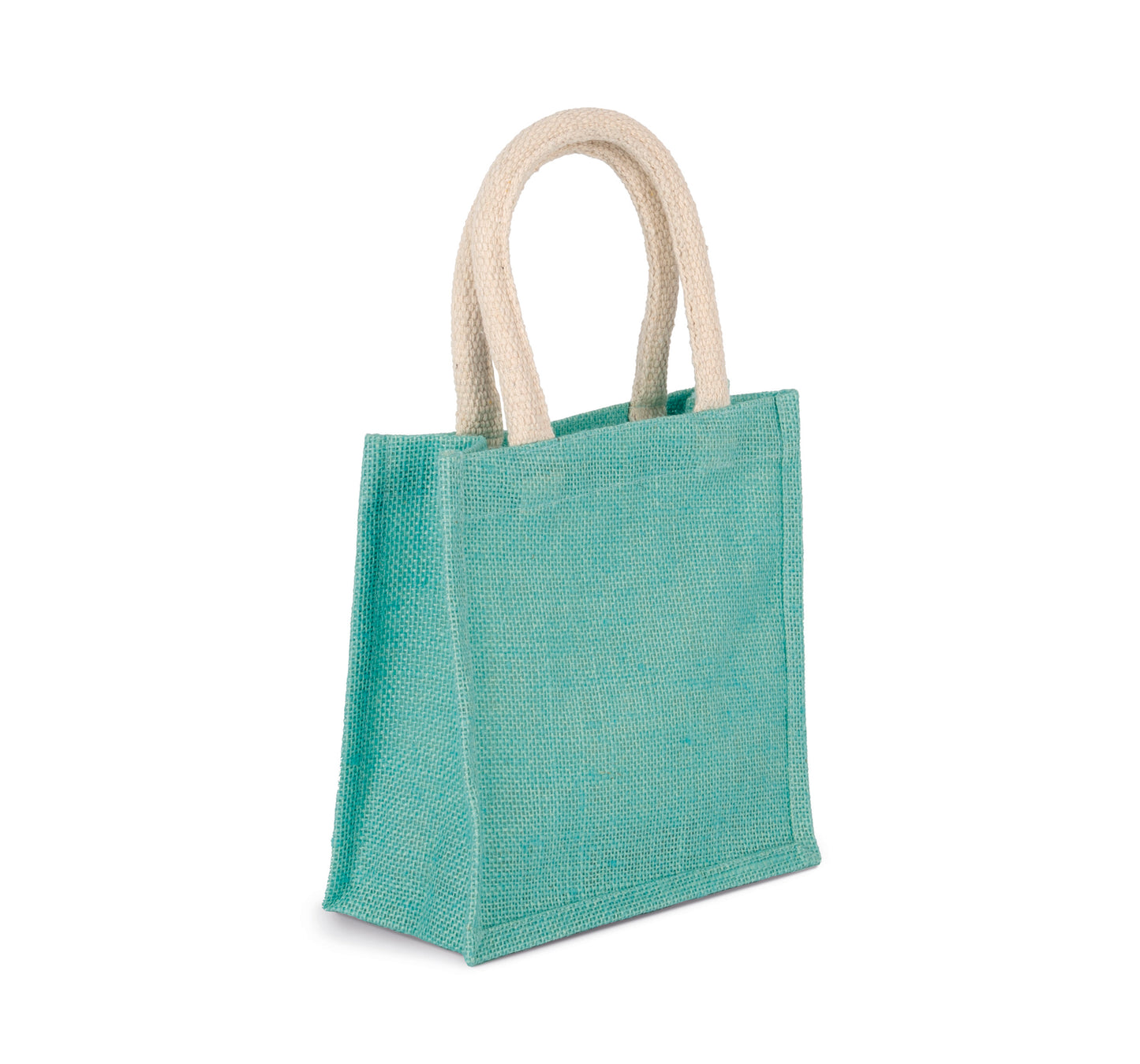 Sac style cabas en toile de jute colorés