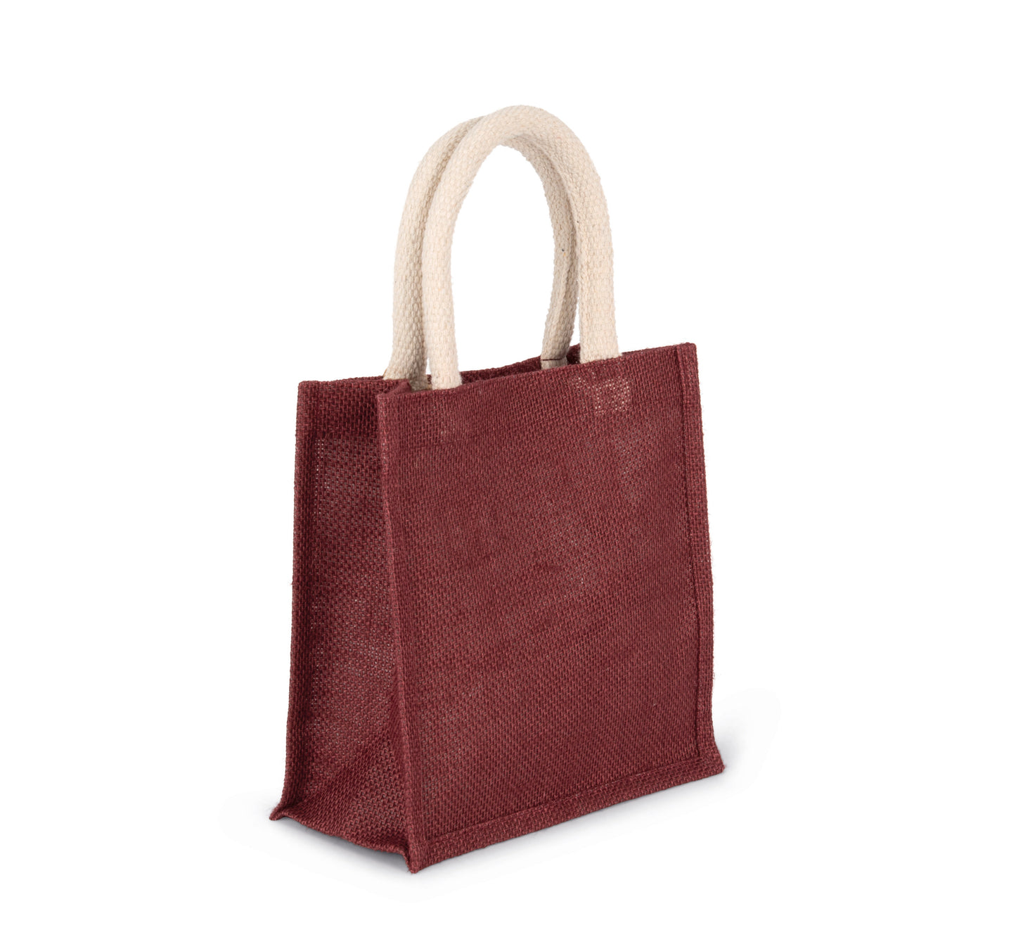 Sac style cabas en toile de jute colorés