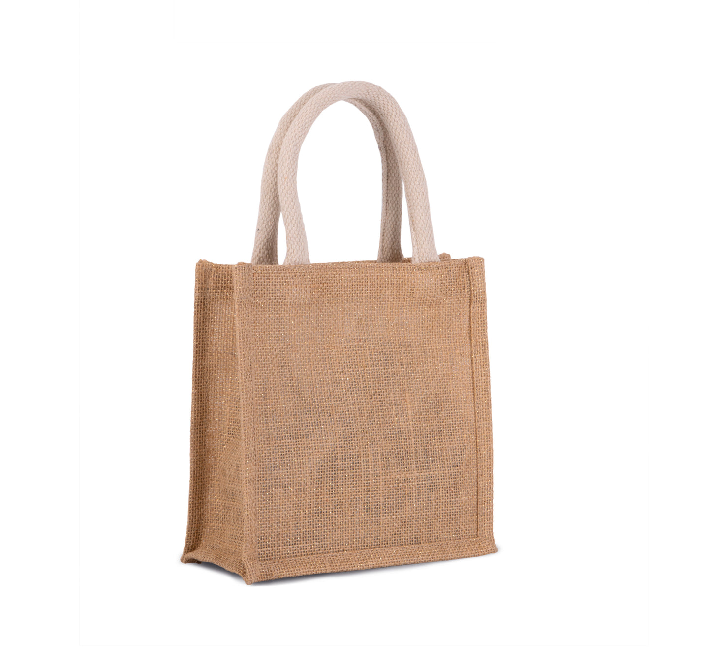 Sac style cabas en toile de jute colorés