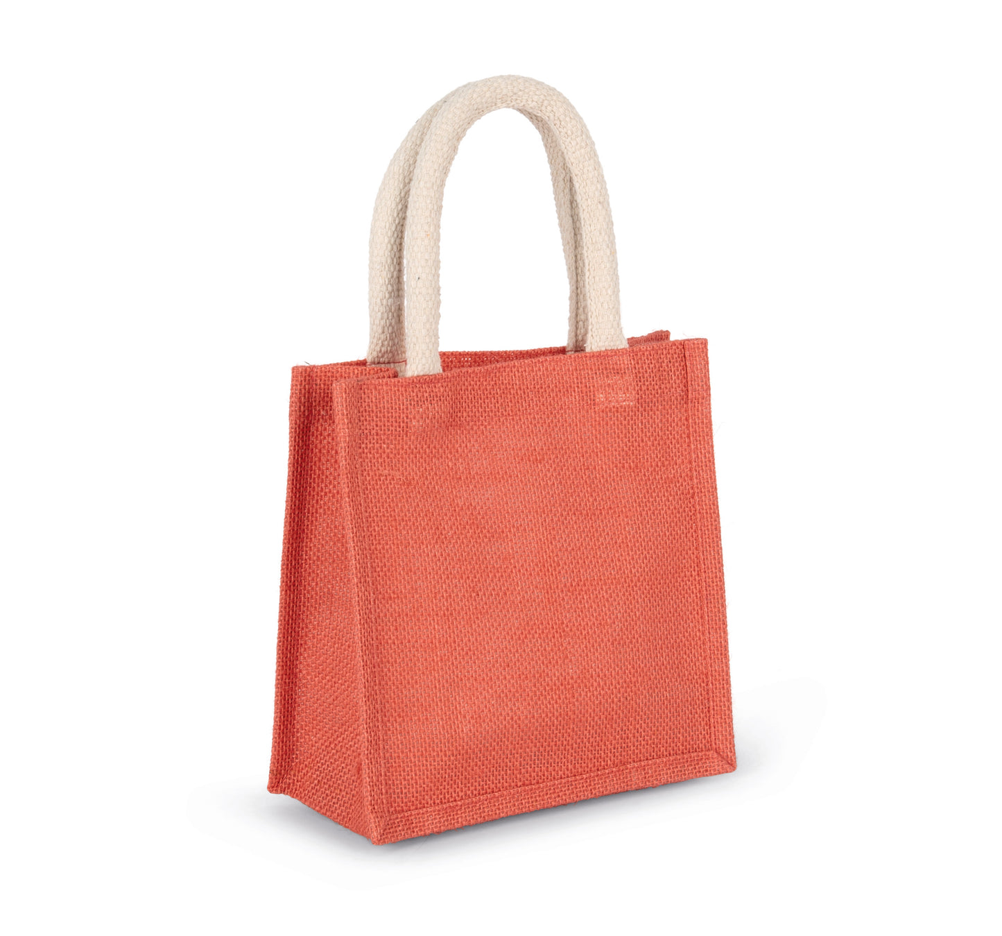 Sac style cabas en toile de jute colorés