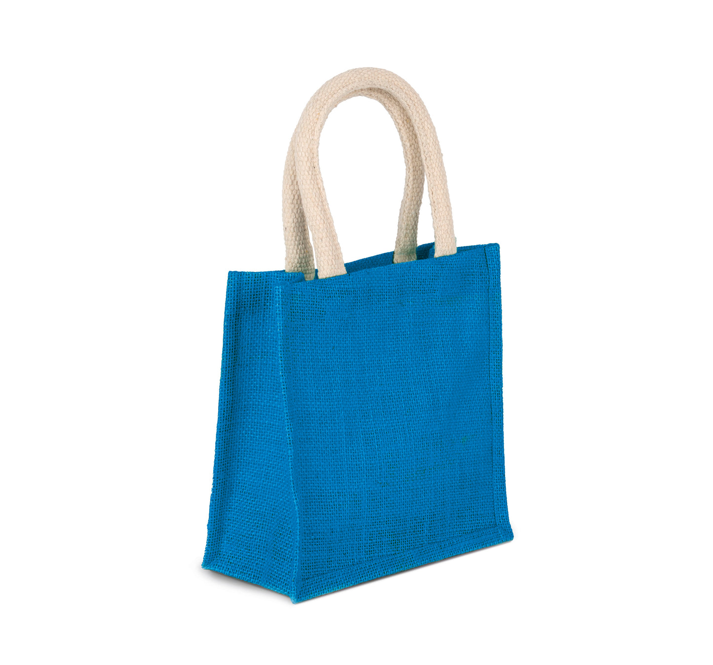 Sac style cabas en toile de jute colorés