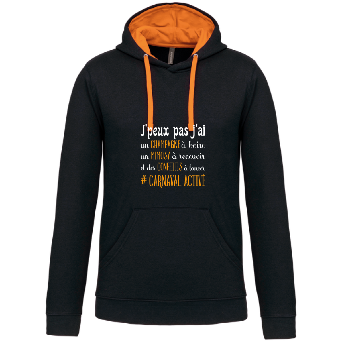 J'Peux pas j ai carnaval sweat contrasté homme