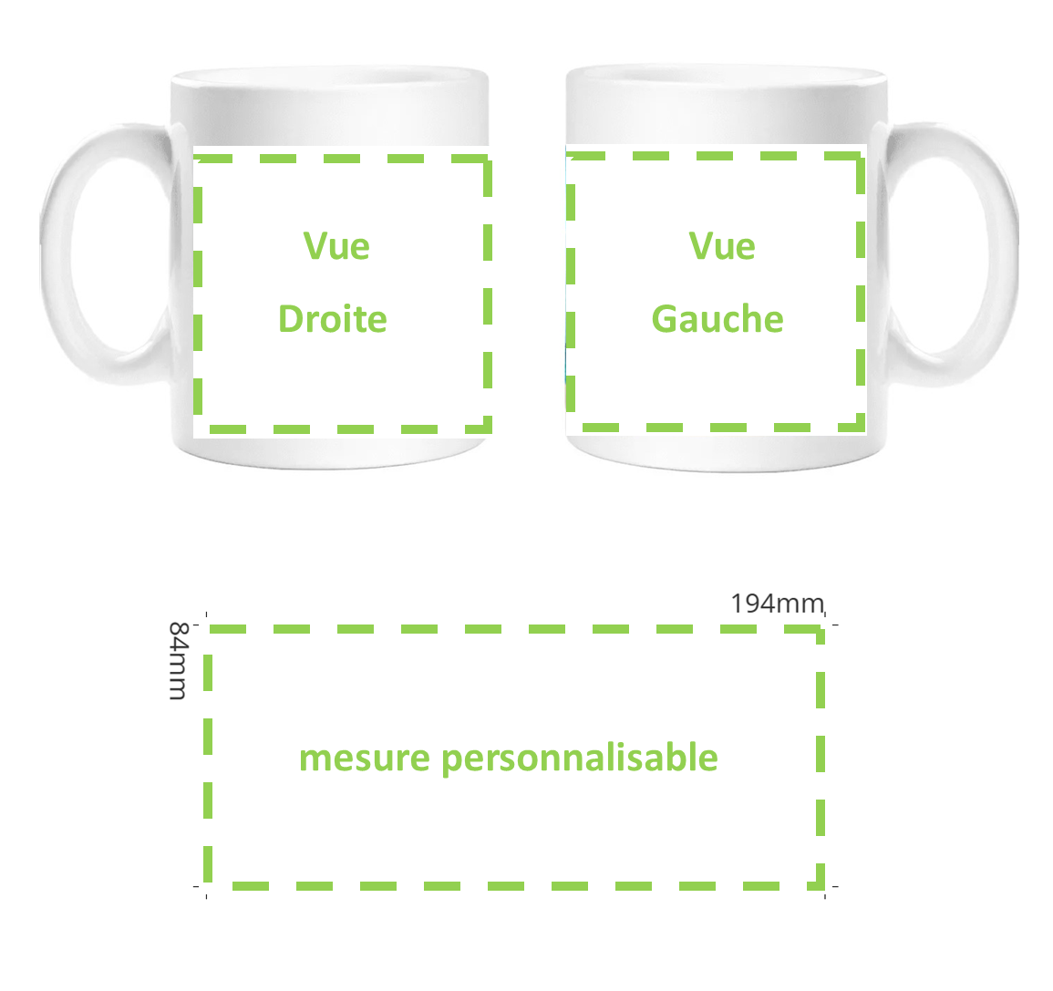 MUG PERSONNALISÉS à partir de 6,90€