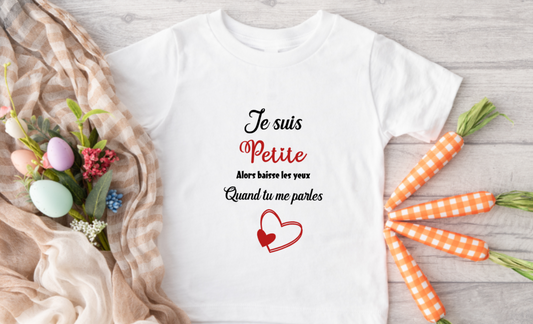 Tee-shirt humoristique: je suis petite modèle 2
