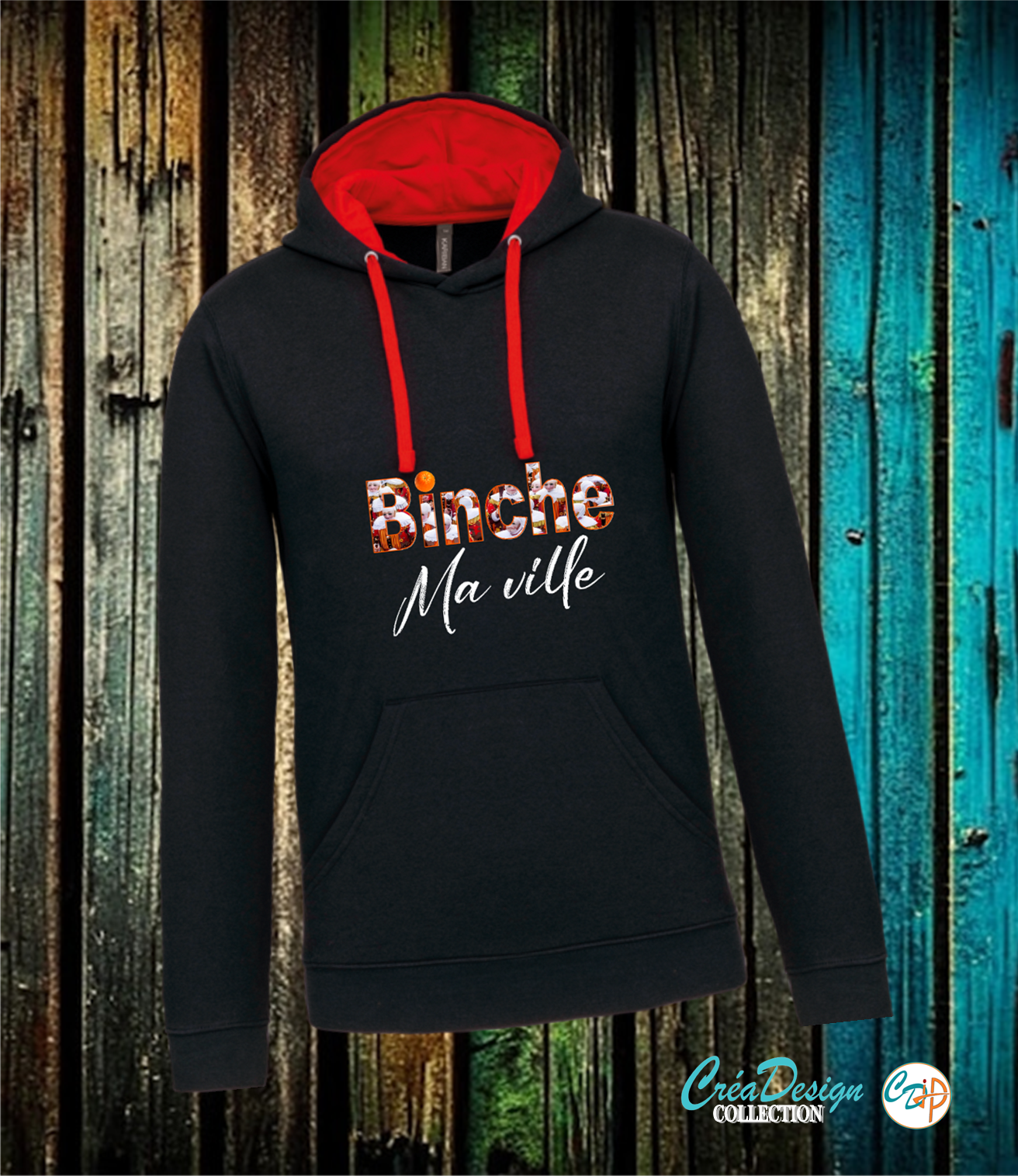 Sweat homme Binche Ma ville