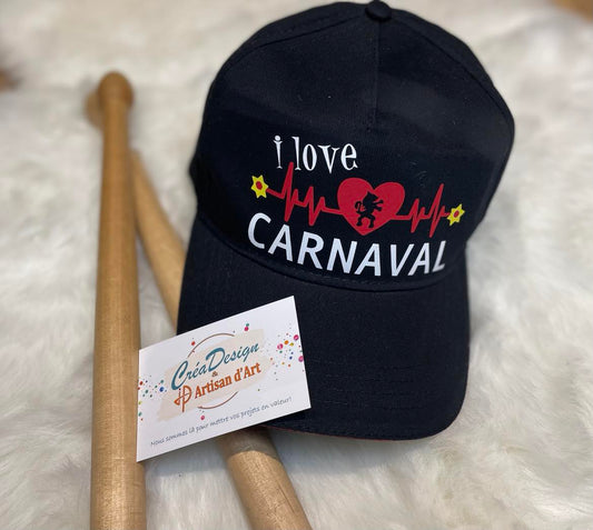 Casquette  carnaval i love carnaval