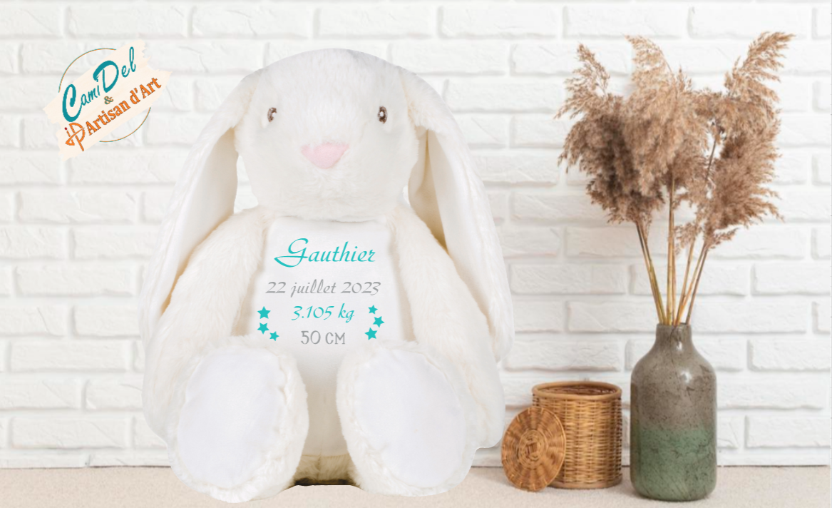 Peluche zippée personnalisée