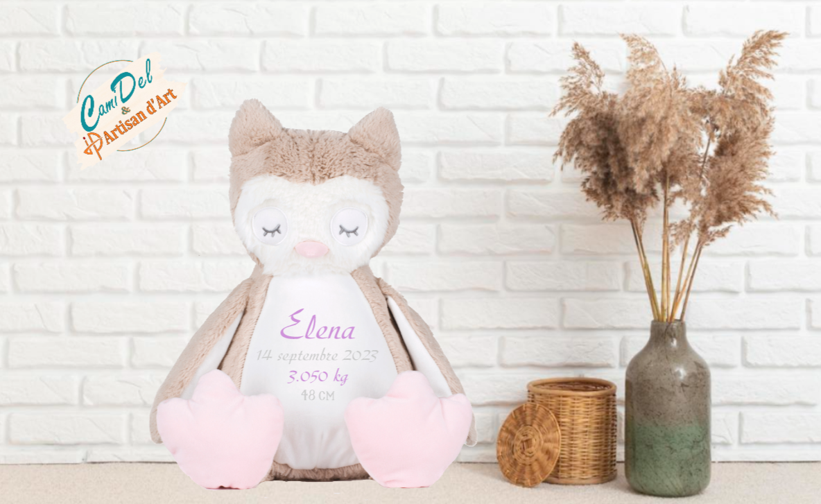 Peluche zippée personnalisée