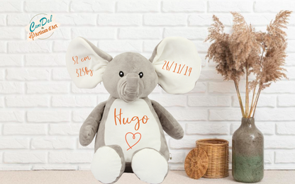 Peluche zippée personnalisée