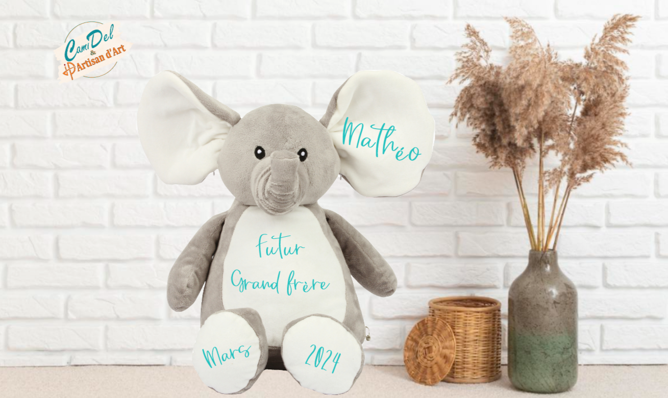 Peluche zippée personnalisée