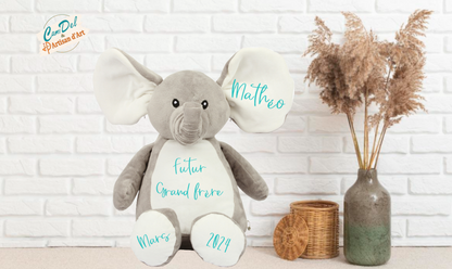 Peluche zippée personnalisée