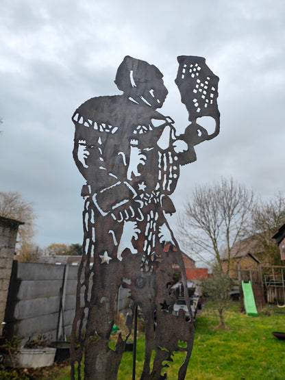 Gille en découpe plasma artisanale – 105 cm