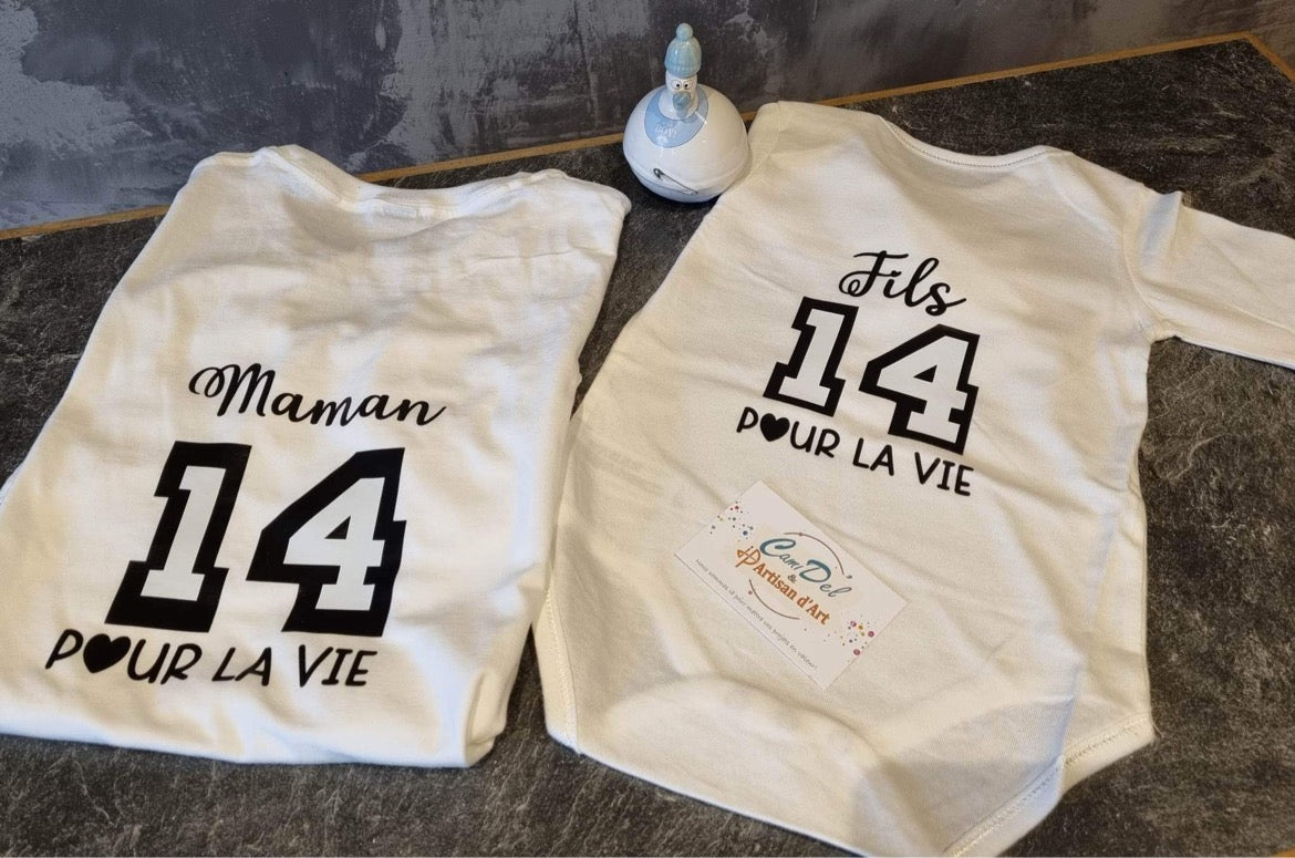 Tee-shirt personnalisé "Fête des mamans"