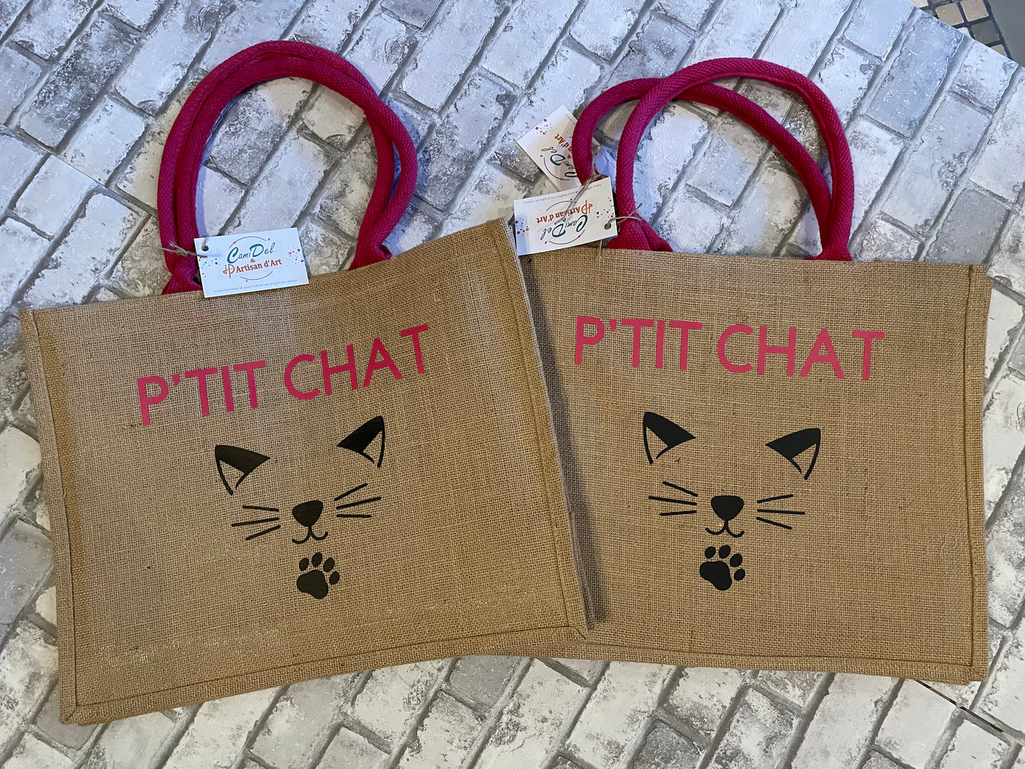 Sac shopping classique en jute