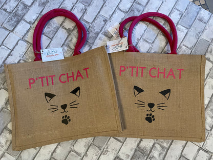 Sac shopping classique en jute