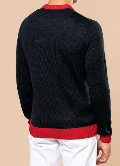 Pullover col rond de Noël unisexe