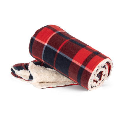 Plaid sherpa tartan
