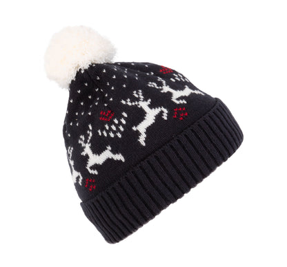 Bonnet de Noël motifs rennes