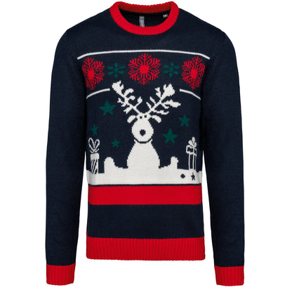 Pullover col rond de Noël unisexe