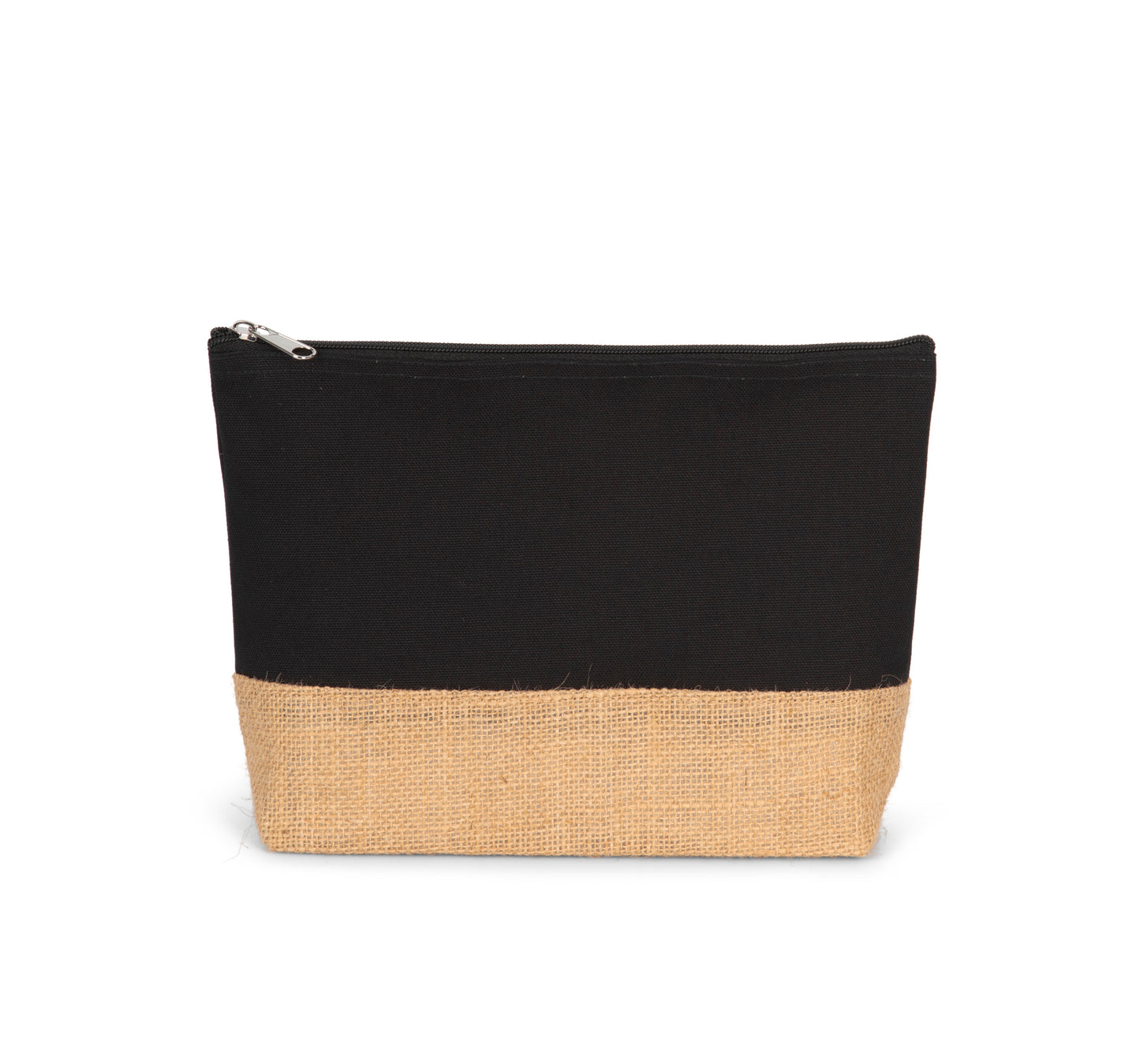 Pochette en toile de coton et jute