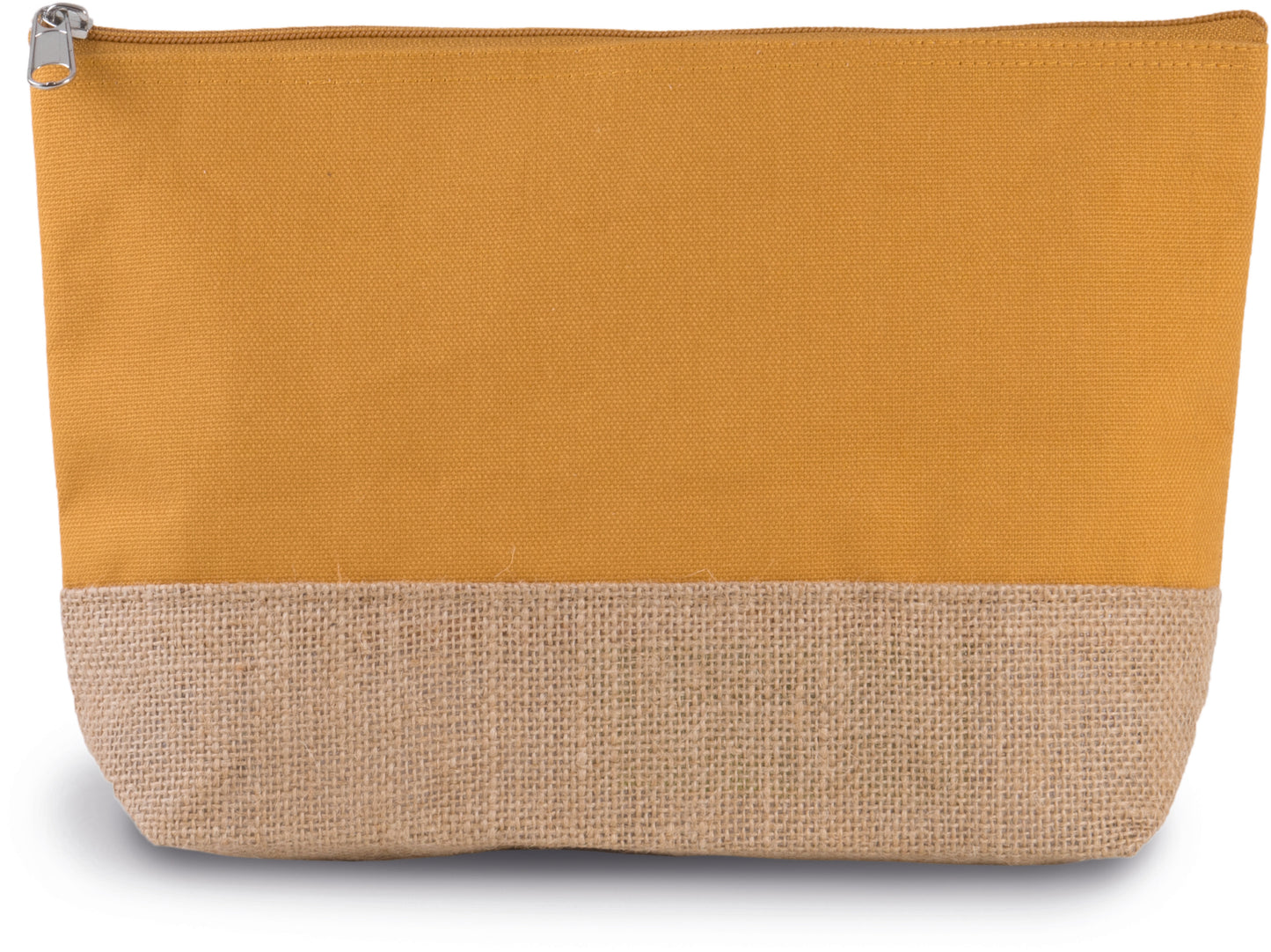 Pochette en toile de coton et jute