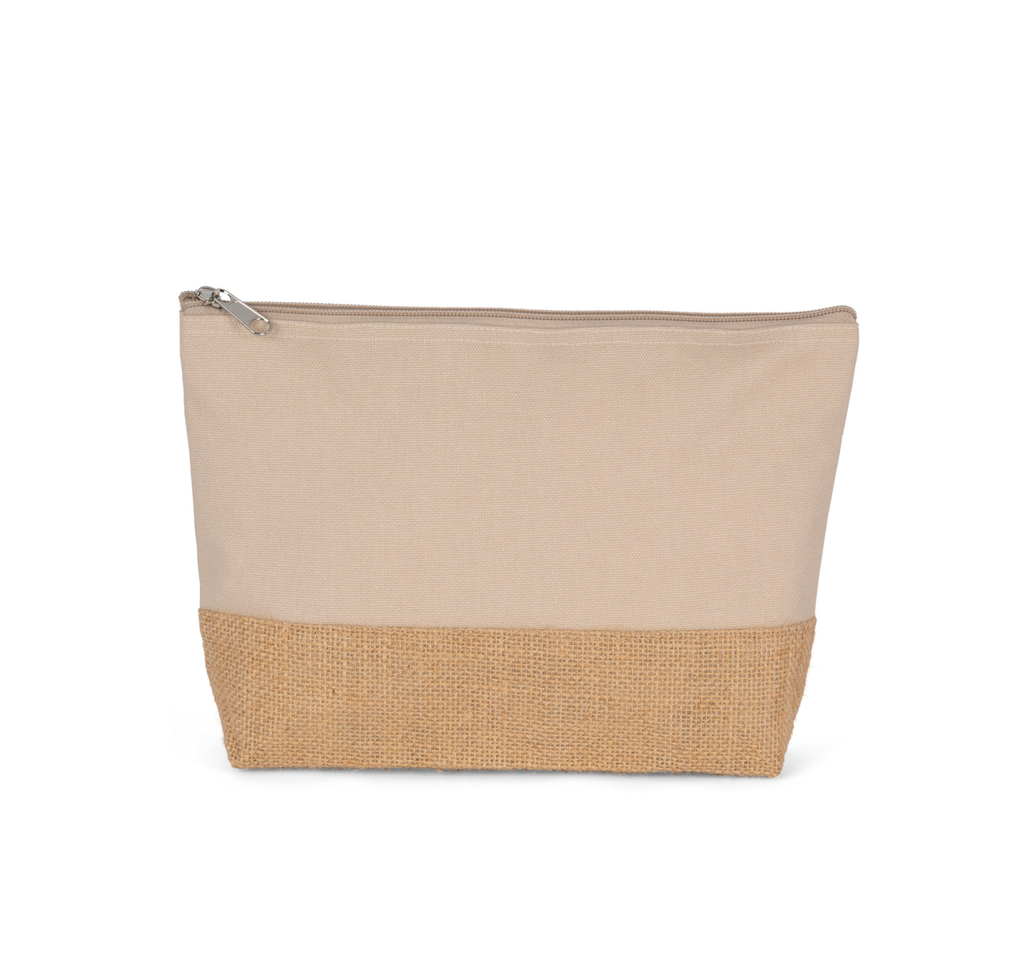 Pochette en toile de coton et jute