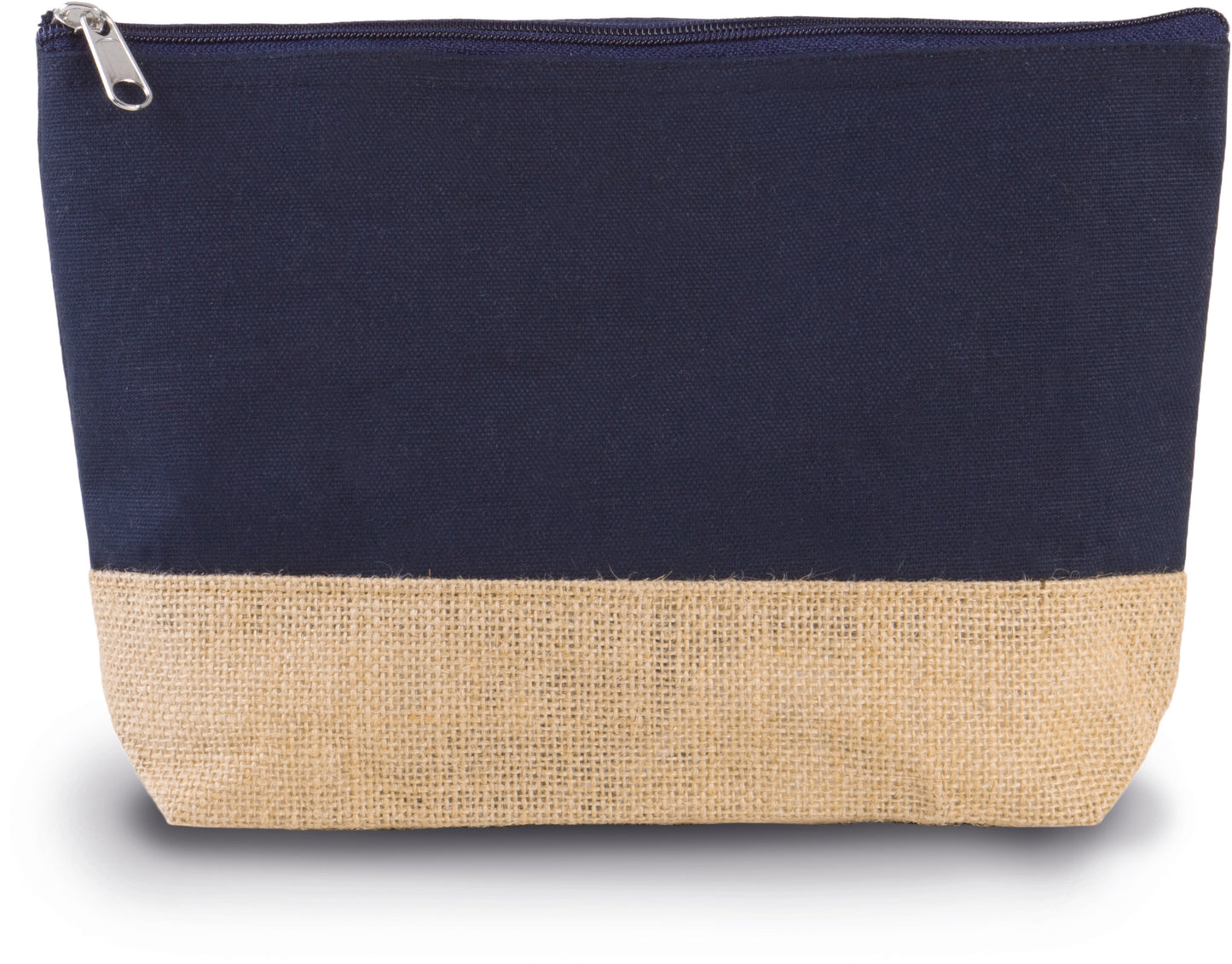 Pochette en toile de coton et jute