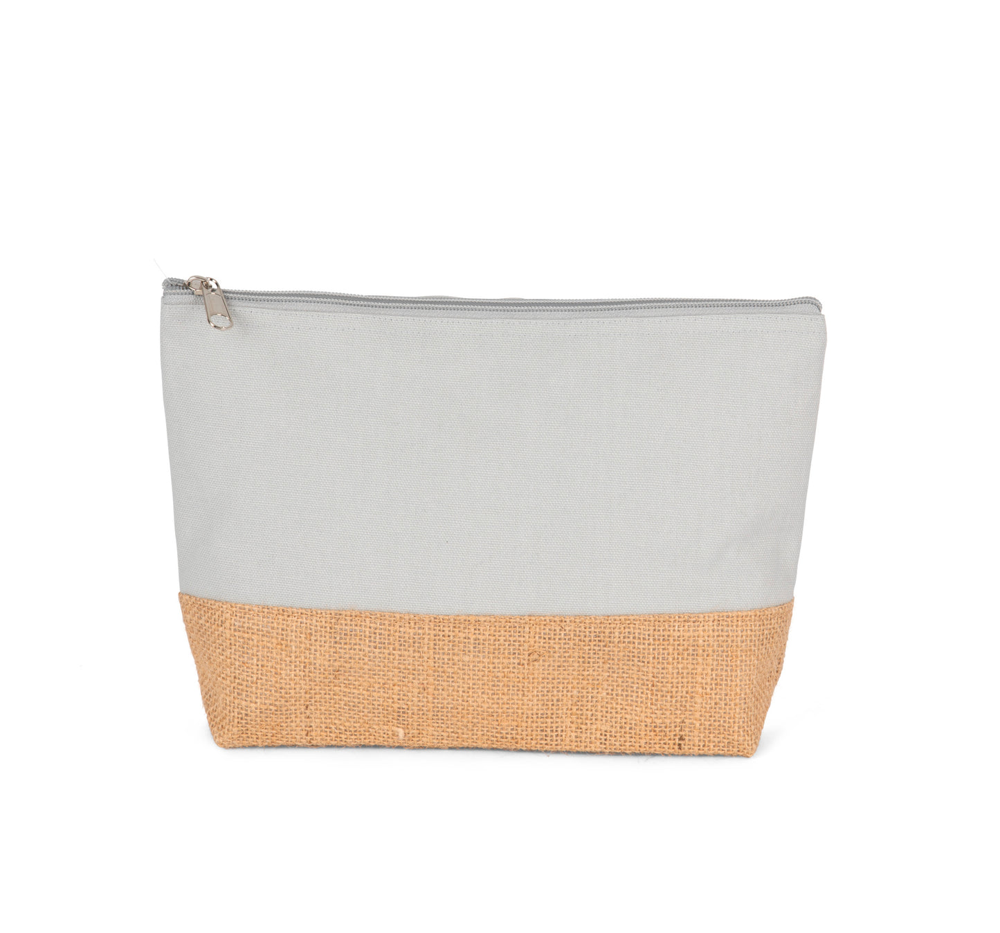 Pochette en toile de coton et jute