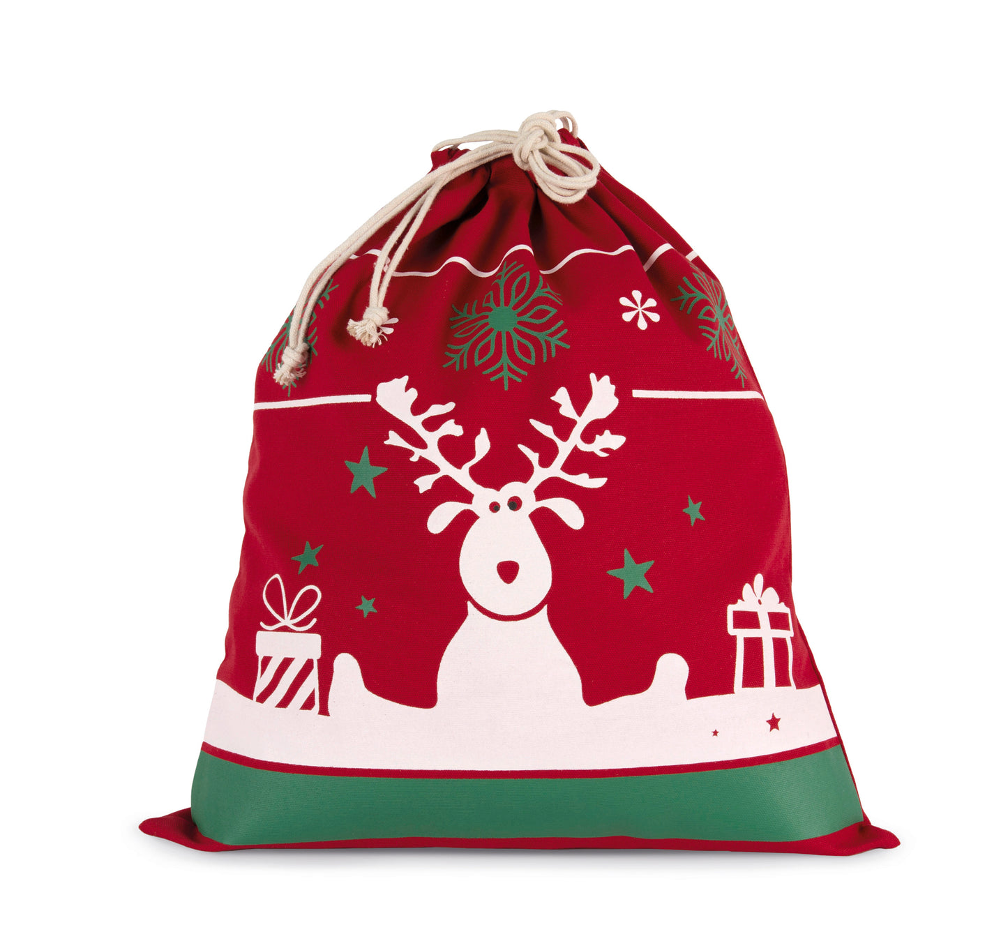 Pochon modèle cerf de Noël
