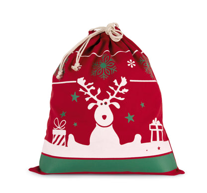 Pochon modèle cerf de Noël