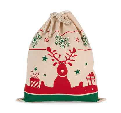 Pochon modèle cerf de Noël