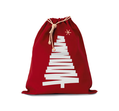 Pochon modèle sapin de Noël