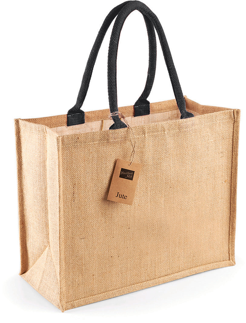 Sac shopping classique en jute