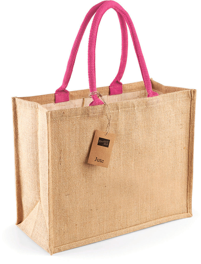 Sac shopping classique en jute