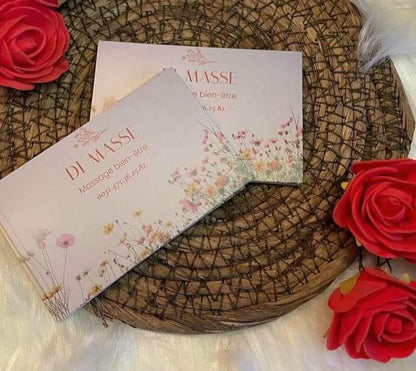 Cartes de visite, 8,5 x 5,5 cm, impression recto/verso