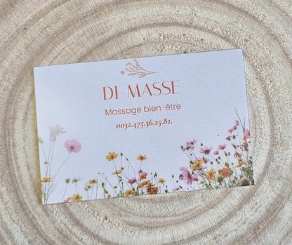 Cartes de visite, 8,5 x 5,5 cm, impression recto/verso