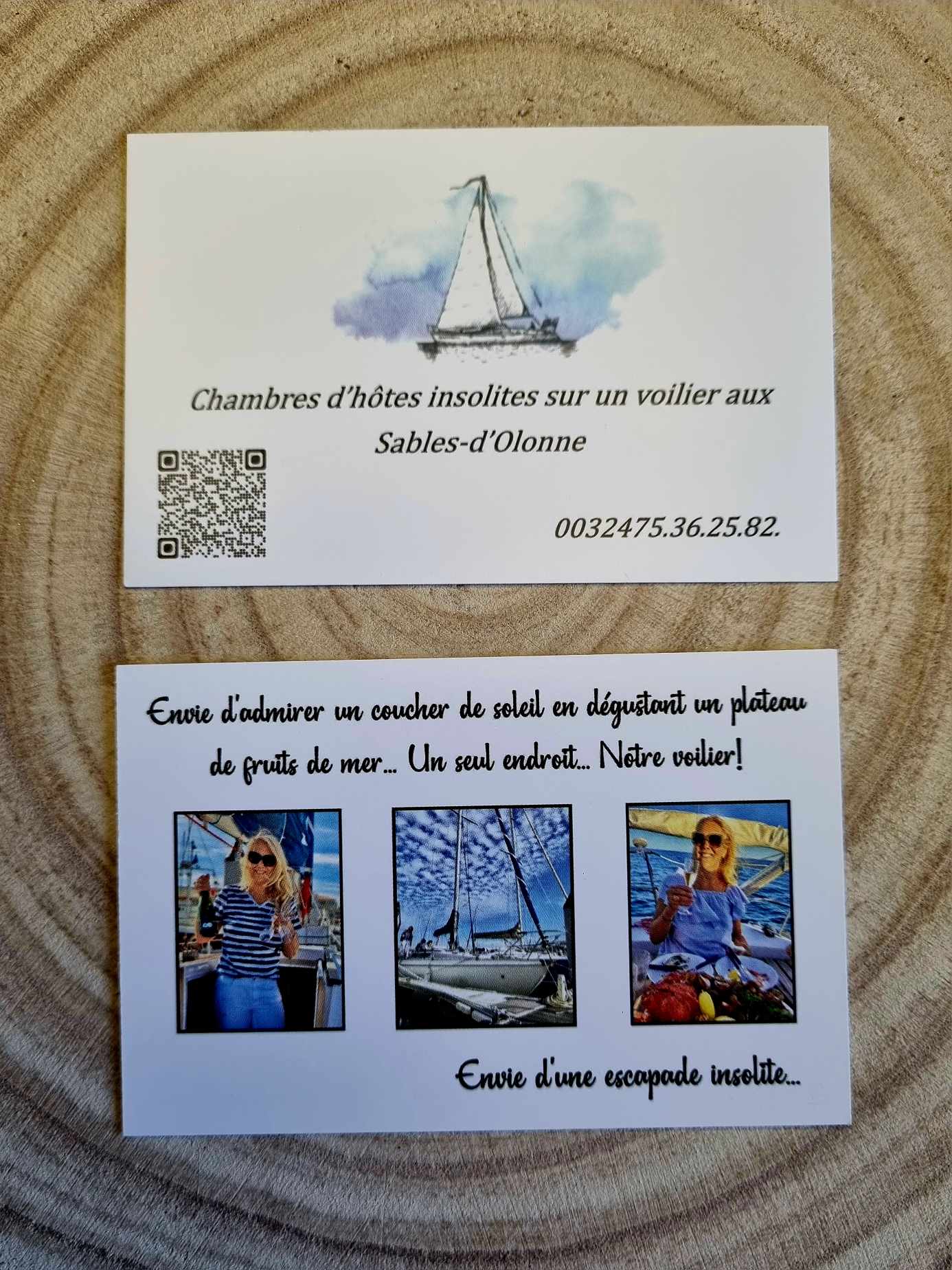 Cartes de visite, 8,5 x 5,5 cm, impression recto/verso